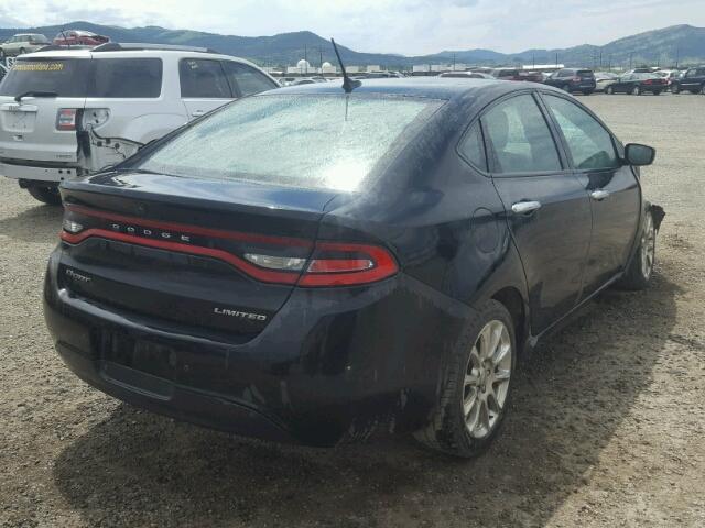 1C3CDFCA2DD339824 - 2013 DODGE DART LIMIT BLACK photo 4