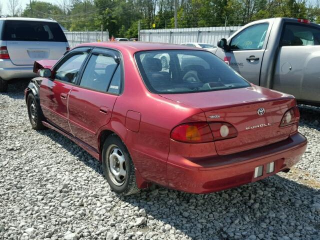 1NXBR12E32Z587945 - 2002 TOYOTA COROLLA CE RED photo 3