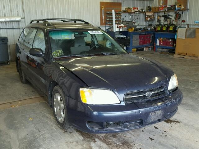 4S3BH635227302766 - 2002 SUBARU LEGACY L BLUE photo 1