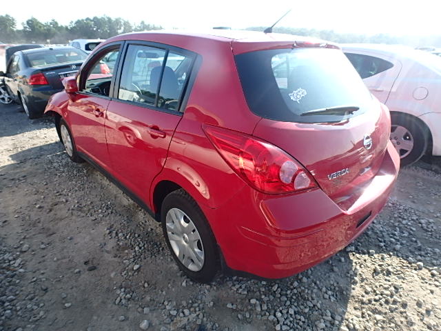 3N1BC1CP6CK249546 - 2012 NISSAN VERSA S/SL RED photo 3