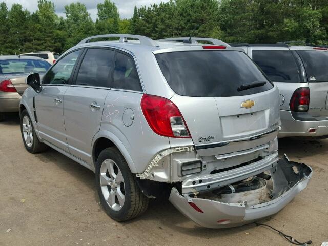 3GNAL3EK6ES680579 - 2014 CHEVROLET CAPTIVA LT SILVER photo 3