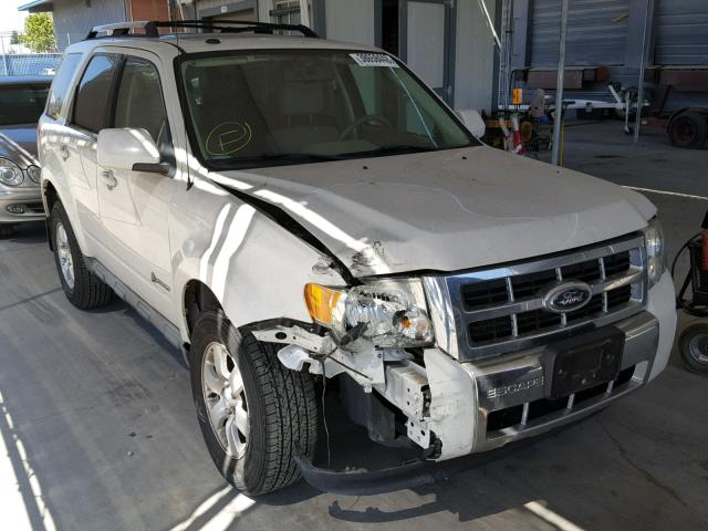 1FMCU49339KB55239 - 2009 FORD ESCAPE HYB WHITE photo 1