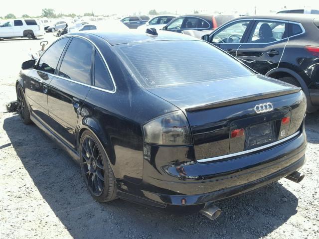 WAUCD64B54N102125 - 2004 AUDI A6 S-LINE BLACK photo 3