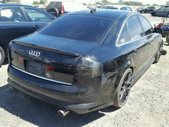 WAUCD64B54N102125 - 2004 AUDI A6 S-LINE BLACK photo 4