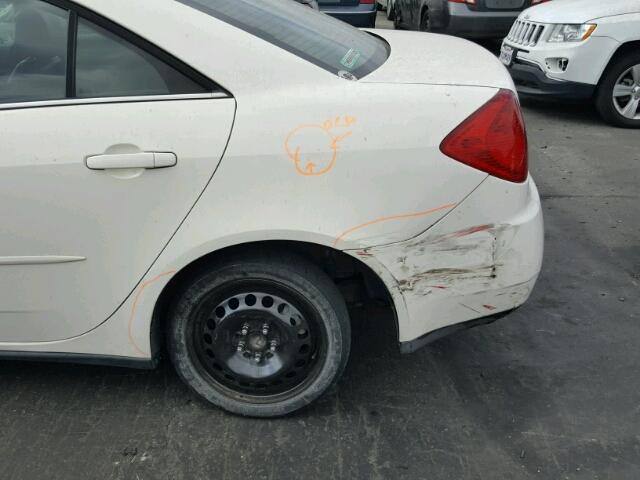 1G2ZG528854126596 - 2005 PONTIAC G6 WHITE photo 9