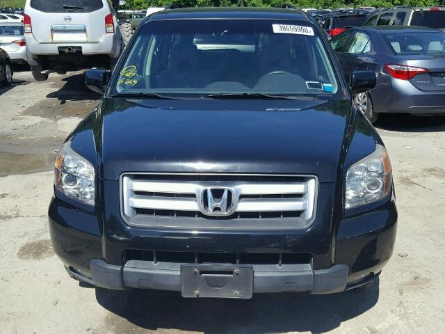 5FNYF18468B012892 - 2008 HONDA PILOT EX BLACK photo 9