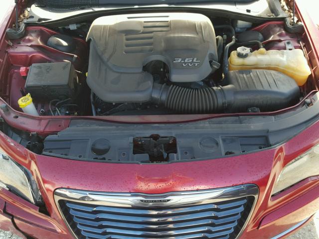 2C3CCABG0EH229032 - 2014 CHRYSLER 300 S MAROON photo 7