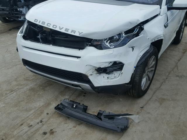 SALCR2RX0JH749021 - 2018 LAND ROVER DISCOVERY WHITE photo 9