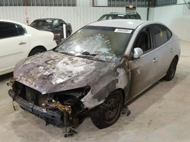 KMHDU46D58U387734 - 2008 HYUNDAI ELANTRA GL SILVER photo 2