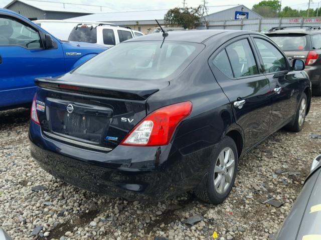 3N1CN7AP2EL839292 - 2014 NISSAN VERSA SV BLACK photo 4