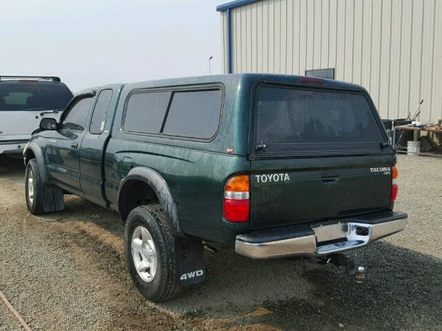 5TEWM72N63Z289342 - 2003 TOYOTA TACOMA GREEN photo 3