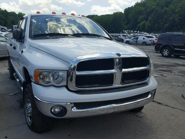3D7KU28D64G174243 - 2004 DODGE RAM 2500 S WHITE photo 1