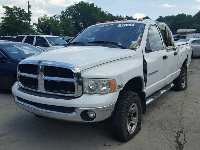3D7KU28D64G174243 - 2004 DODGE RAM 2500 S WHITE photo 2