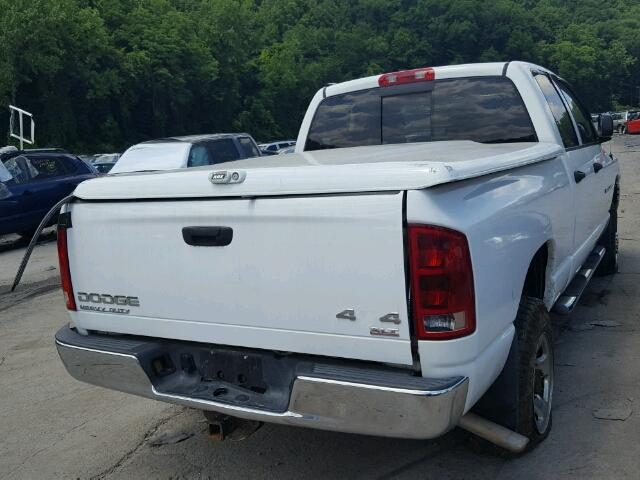 3D7KU28D64G174243 - 2004 DODGE RAM 2500 S WHITE photo 4