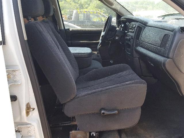 3D7KU28D64G174243 - 2004 DODGE RAM 2500 S WHITE photo 5