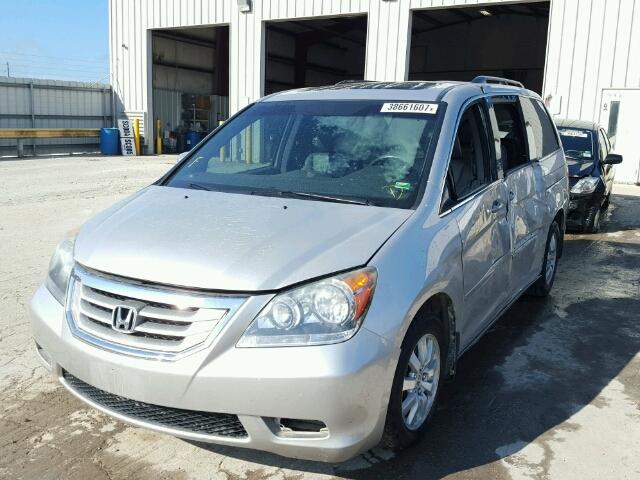 5FNRL38778B070299 - 2008 HONDA ODYSSEY EX SILVER photo 2