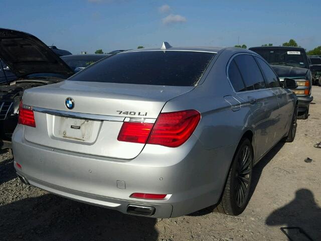 WBAKB4C55CC576037 - 2012 BMW 740 LI SILVER photo 4