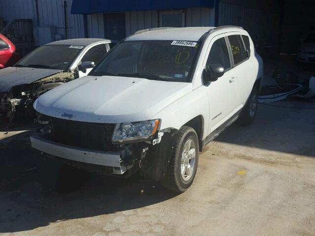 1C4NJCBA6DD164605 - 2013 JEEP COMPASS SP WHITE photo 2