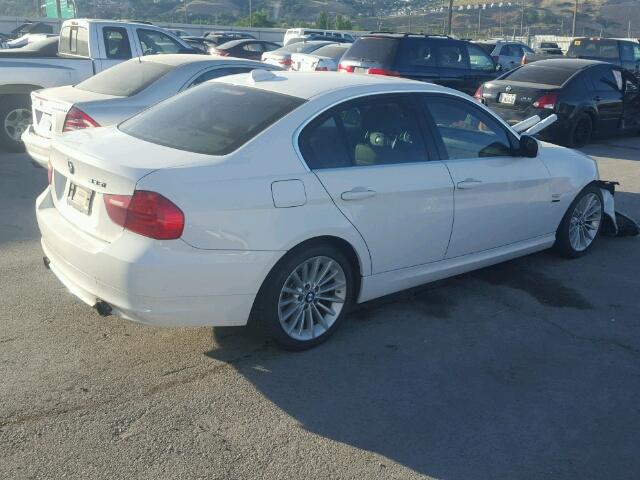 WBAPL3C53AA407902 - 2010 BMW 335 XI WHITE photo 4