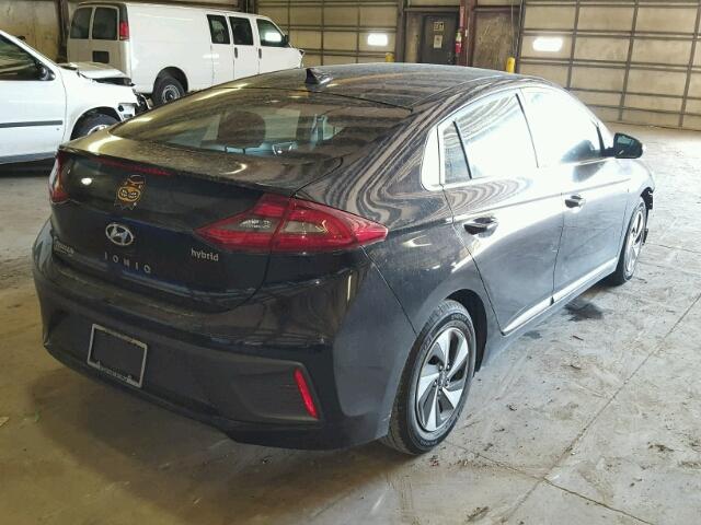 KMHC75LC3HU041010 - 2017 HYUNDAI IONIQ SEL BLACK photo 4