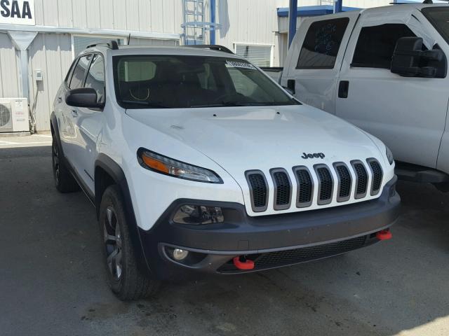 1C4PJMBS6FW786605 - 2015 JEEP CHEROKEE T WHITE photo 1