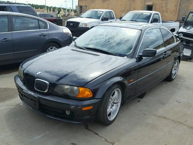 WBABN33462JW52951 - 2002 BMW 325CI BLACK photo 2