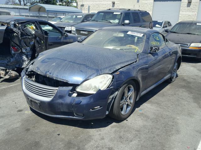 JTHFN48Y730037823 - 2003 LEXUS SC 430 BLUE photo 2