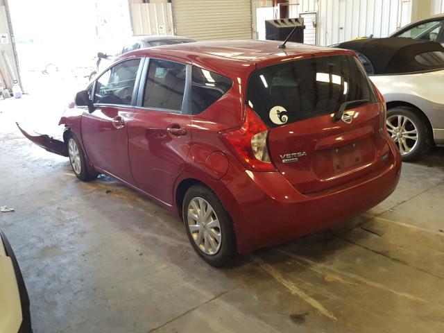 3N1CE2CP7EL352203 - 2014 NISSAN VERSA NOTE MAROON photo 3