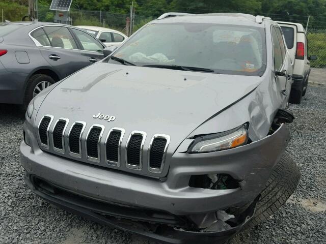 1C4PJMCB6EW166284 - 2014 JEEP CHEROKEE L GRAY photo 2