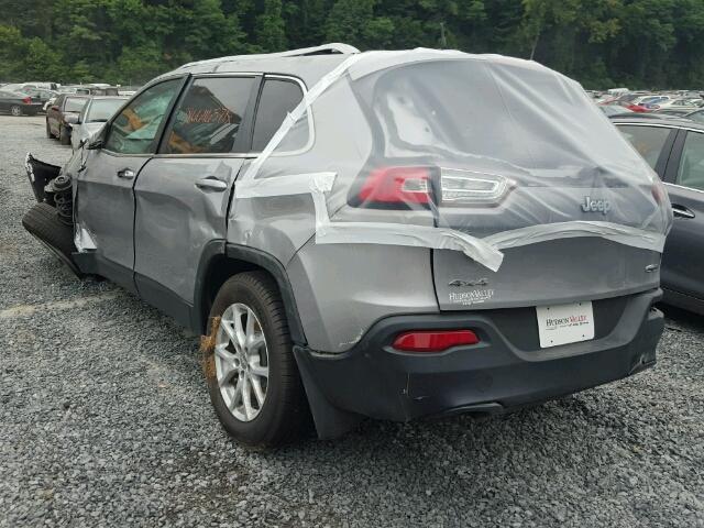 1C4PJMCB6EW166284 - 2014 JEEP CHEROKEE L GRAY photo 3