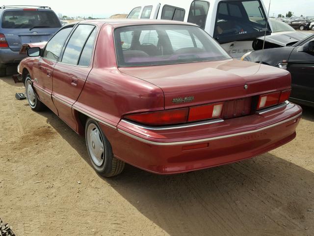 1G4NJ54N6PC265130 - 1993 BUICK SKYLARK LI BURGUNDY photo 3