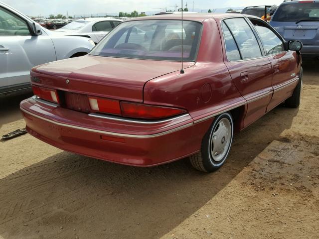 1G4NJ54N6PC265130 - 1993 BUICK SKYLARK LI BURGUNDY photo 4