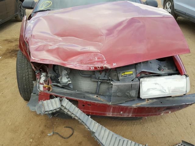 1G4NJ54N6PC265130 - 1993 BUICK SKYLARK LI BURGUNDY photo 7