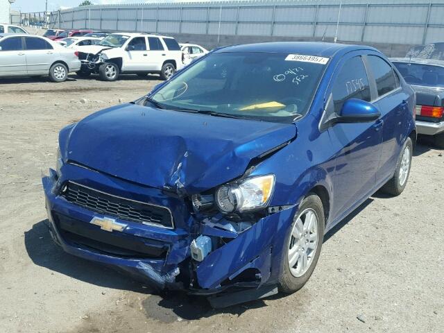 1G1JC5SH0D4108914 - 2013 CHEVROLET SONIC LT BLUE photo 2