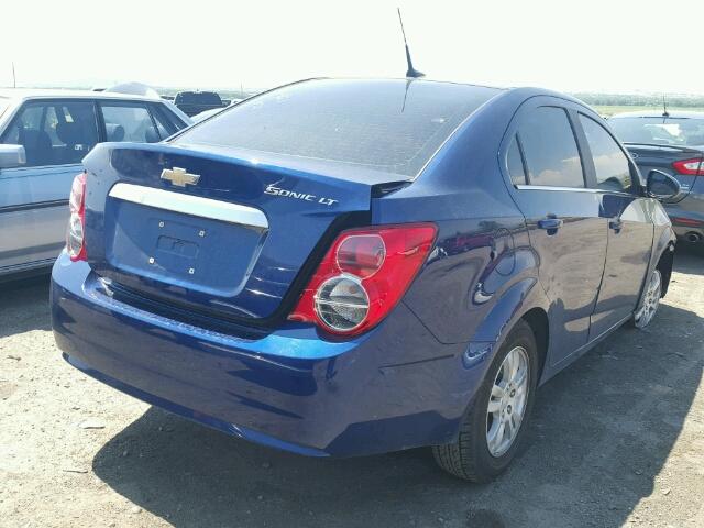 1G1JC5SH0D4108914 - 2013 CHEVROLET SONIC LT BLUE photo 4