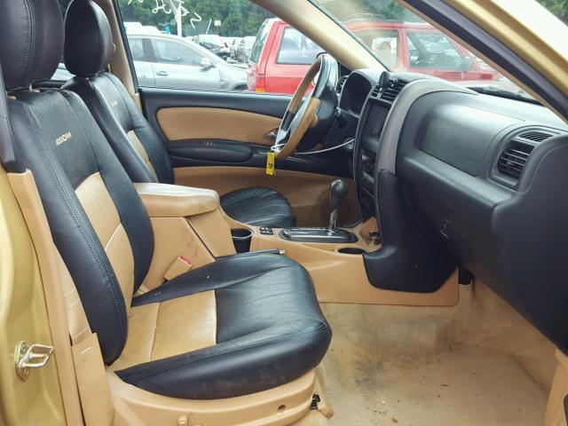 4S2CE58X824600374 - 2002 ISUZU AXIOM XS Qızıl foto 5