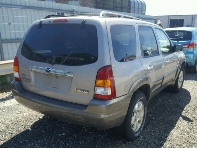 4F2YU08192KM23459 - 2002 MAZDA TRIBUTE LX BEIGE photo 4