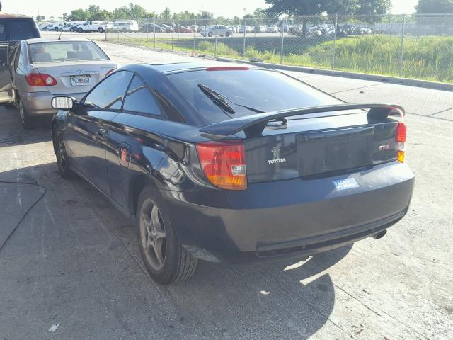 JTDDY32T3Y0028888 - 2000 TOYOTA CELICA GT- BLACK photo 3