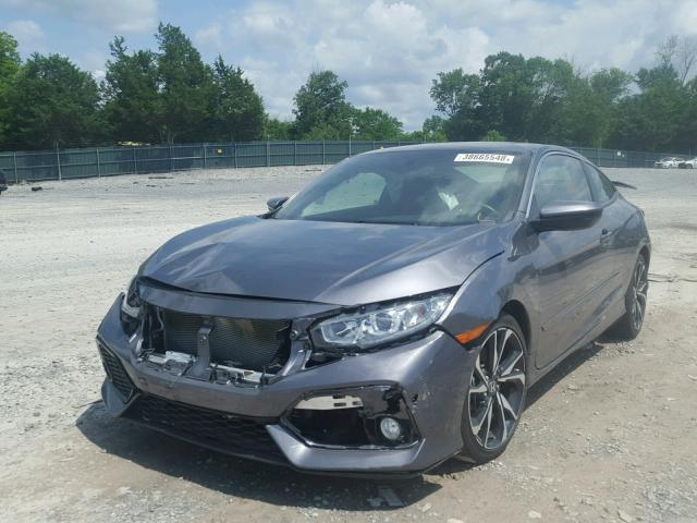 2HGFC3A57HH750436 - 2017 HONDA CIVIC SI GRAY photo 2