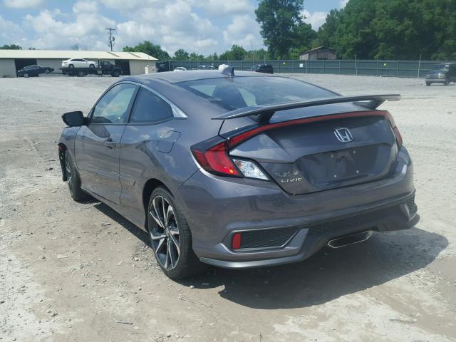 2HGFC3A57HH750436 - 2017 HONDA CIVIC SI GRAY photo 3