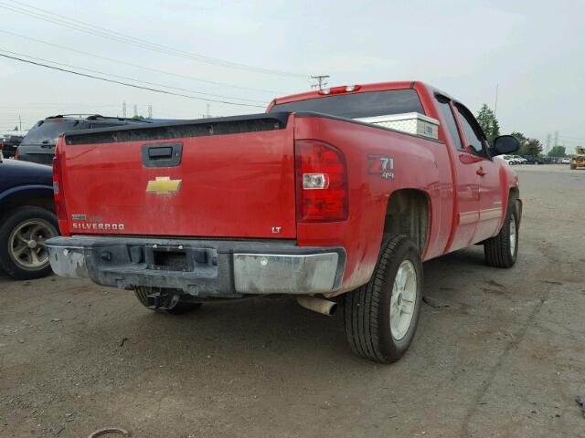 1GCRKSE3XBZ272179 - 2011 CHEVROLET SILVERADO RED photo 4