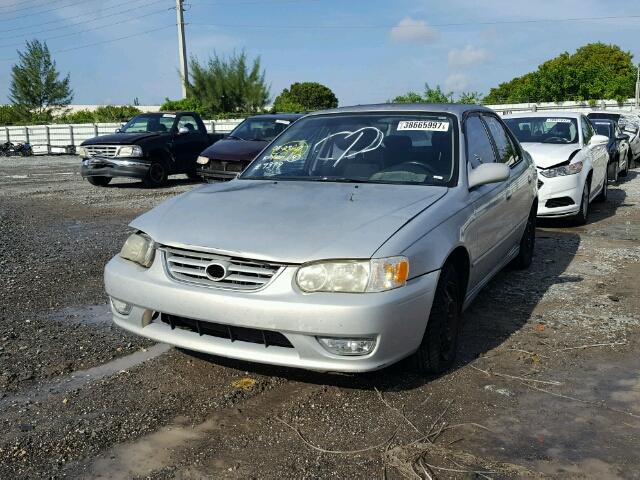 2T1BR12E92C569399 - 2002 TOYOTA COROLLA CE SILVER photo 2