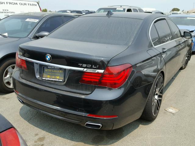 WBAYE8C5XDDE22088 - 2013 BMW 750LI BLACK photo 4