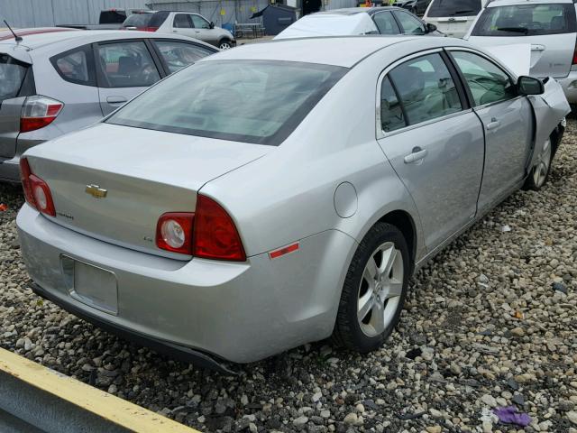 1G1ZG57N994216638 - 2009 CHEVROLET MALIBU LS ვერცხლისფერი ფოტო 4