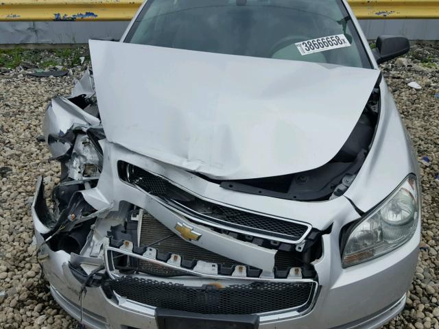 1G1ZG57N994216638 - 2009 CHEVROLET MALIBU LS ვერცხლისფერი ფოტო 7