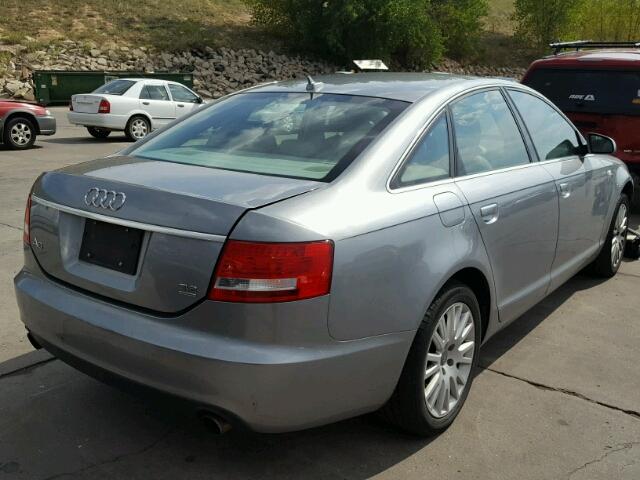 WAUDH74F87N116526 - 2007 AUDI A6 GRAY photo 4