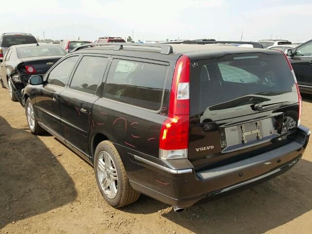 YV1SW592272618504 - 2007 VOLVO V70 2.5T BLACK photo 3