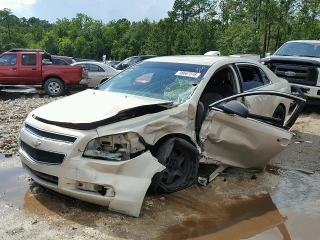 1G1ZB5EB2AF147016 - 2010 CHEVROLET MALIBU LS GOLD photo 2