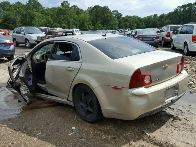 1G1ZB5EB2AF147016 - 2010 CHEVROLET MALIBU LS GOLD photo 3