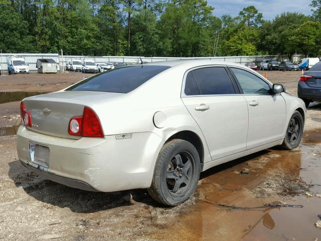 1G1ZB5EB2AF147016 - 2010 CHEVROLET MALIBU LS GOLD photo 4